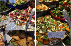Daily salad assortment and savory pastry - Neuman's Kitchen