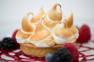 Lemon-lime Meringue Tart - Triple Berry Sauce-007